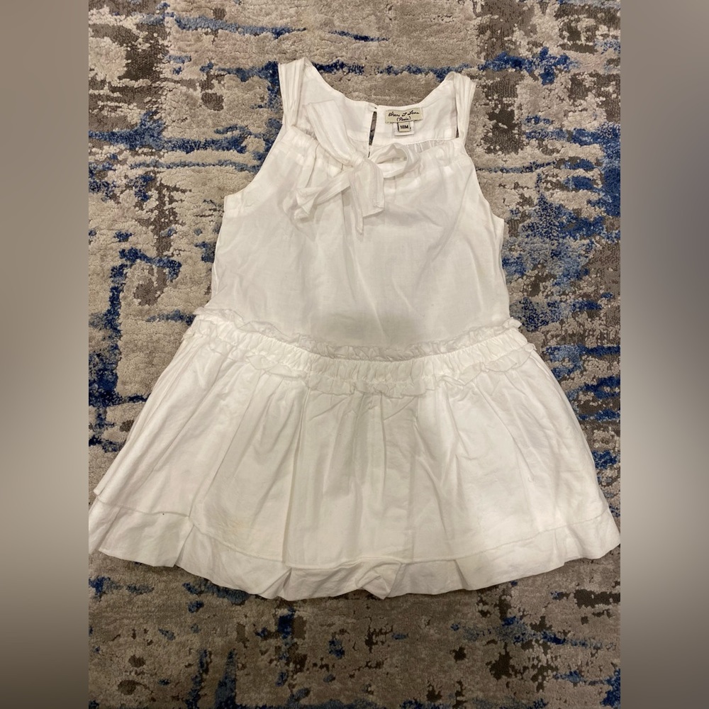 Eliane et Lena White Summer Girls Dress size 18 months